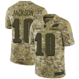 Eagles #10 DeSean Jackson Camo Men's Stitched Football Limited 2018 Salute To Service Jersey