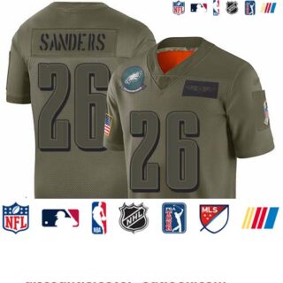 Eagles #26 Miles Sanders Camo Youth Stitched Football Limited 2019 Salute to Service Jersey