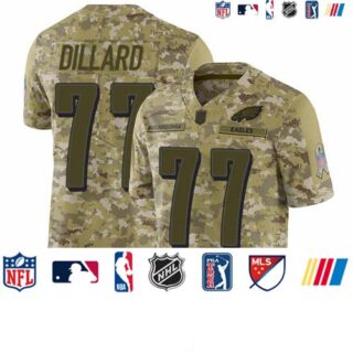 Eagles #77 Andre Dillard Camo Men's Stitched Football Limited 2018 Salute To Service Jersey