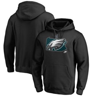 Eagles Black 2018 NFL Playoffs Men's Pullover Hoodie
