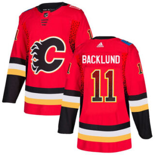 Flames 11 Mikael Backlund Red Drift Fashion Adidas Jersey