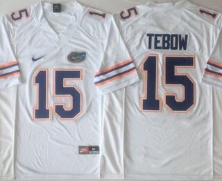 Florida Gators 15 Tim Tebow White College Football Jersey