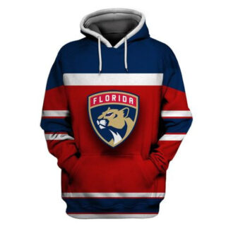 Florida Panthers Red Navy All Stitched Hooded Sweatshirt