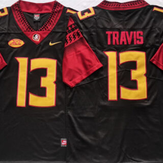 Florida State Seminoles Black #13 Travis Black Stitched Jersey