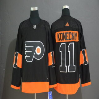 Flyers 11 Travis Konecny Black Alternate Adidas Jersey