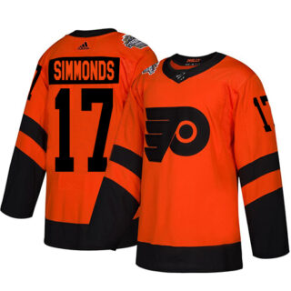 Flyers #17 Wayne Simmonds Orange Authentic 2019 Stadium Series Stitched Hockey Jersey
