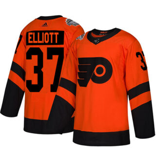 Flyers #37 Brian Elliott Orange Authentic 2019 Stadium Series Stitched Hockey Jersey