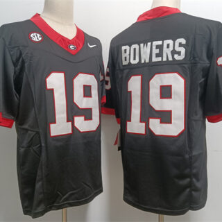 Georgia Bulldogs #19 Brock Bowers Black Stitched Jersey