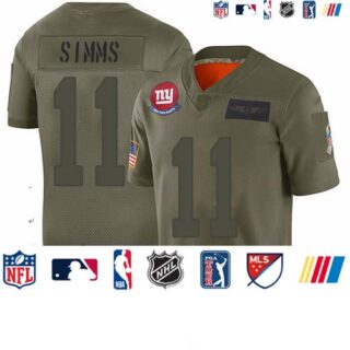 Giants #11 Phil Simms Camo Men's Stitched Football Limited 2019 Salute To Service Jersey