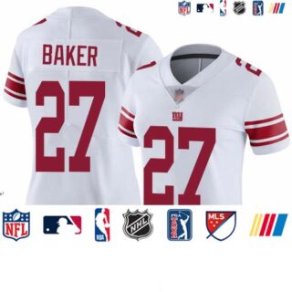 Giants #27 Deandre Baker White Women's Stitched Football Vapor Untouchable Limited Jersey