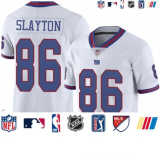 Giants #86 Darius Slayton White Men's Stitched Football Limited Rush Jersey