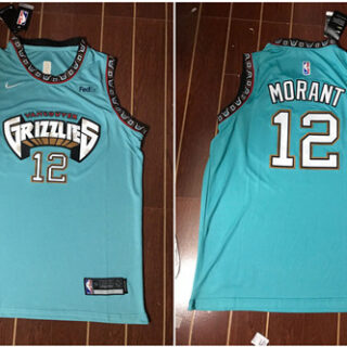 Grizzlies 12 Ja Morant Green Nike Swingman Jersey