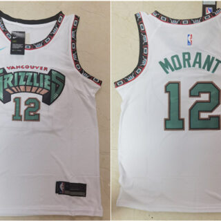 Grizzlies 12 Ja Morant White Nike Swingman Jersey