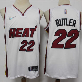 Heat 22 Jimmy Butler White Jordan Diamond 75th Anniversary City Edition Swingman Jersey