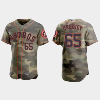 Houston Astros #65 Jose Urquidy Men's Nike 2021 Armed Forces Day Authentic MLB Jersey -Camo