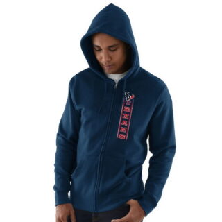 Houston Texans Hook And Ladder Full Zip Hoodie Navy