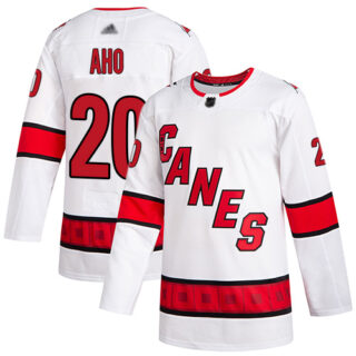 Hurricanes #20 Sebastian Aho White Road Authentic Stitched Hockey Jersey