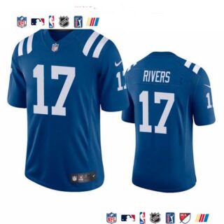 Indianapolis Colts #17 Philip Rivers Men's Nike Royal 2020 Vapor Limited Jersey
