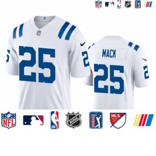 Indianapolis Colts #25 Marlon Mack Men's Nike White 2020 Vapor Limited Jersey