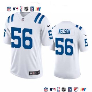 Indianapolis Colts #56 Quenton Nelson Men's Nike White 2020 Vapor Limited Jersey