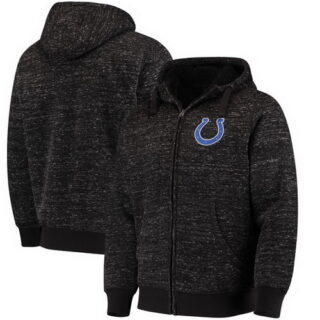 Indianapolis Colts G III Sports By Carl Banks Discovery Sherpa Full Zip Jacket Heathered Black