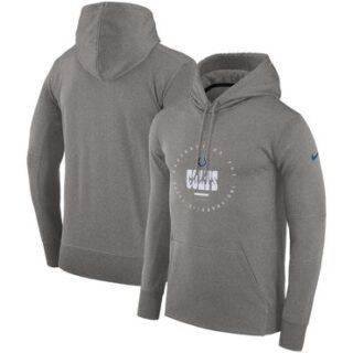Indianapolis Colts Nike Sideline Property Of Wordmark Logo Performance Pullover Hoodie Charcoal