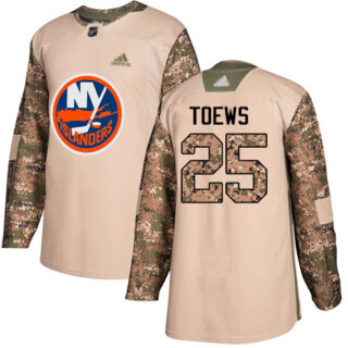 Islanders #25 Devon Toews Camo Authentic 2017 Veterans Day Stitched Hockey Jersey