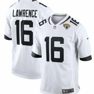 Jaguars #16 Trevor Lawrence White Vapor Limited Jersey