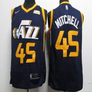 Jazz 45 Donovan Mitchell Navy Nike Swingman Jersey
