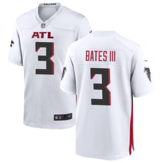 Men's #3 Jessie Bates III Atlanta Falcons Game Player Jersey - White