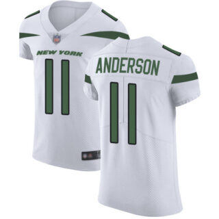Jets #11 Robby Anderson White Men's Stitched Football Vapor Untouchable Elite Jersey