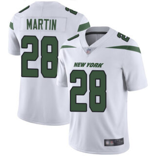 Jets #28 Curtis Martin White Men's Stitched Football Vapor Untouchable Limited Jersey