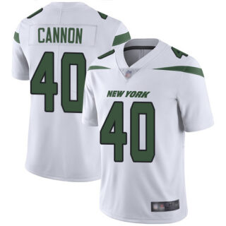 Jets #40 Trenton Cannon White Men's Stitched Football Vapor Untouchable Limited Jersey