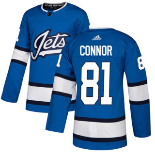 Jets #81 Kyle Connor Blue Alternate Authentic Stitched Hockey Jersey