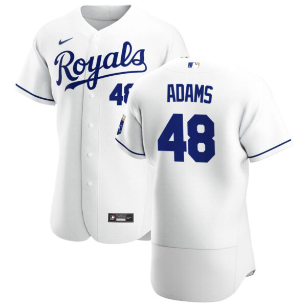 Kansas City Royals #48 Chance Adams Men's Nike White Home 2020 Authentic Player MLB Jersey