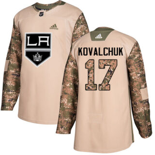 Kings #17 Ilya Kovalchuk Camo Authentic 2017 Veterans Day Stitched Hockey Jersey