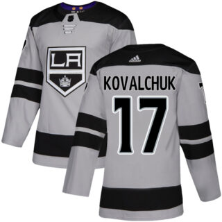 Kings #17 Ilya Kovalchuk Gray Alternate Authentic Stitched Hockey Jersey