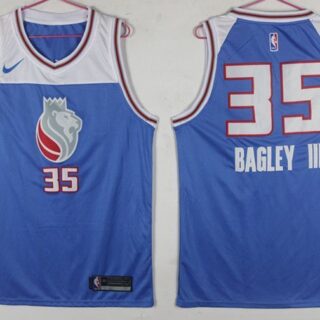 Kings 35 Marvin Bagley III Blue Nike Swingman Jersey