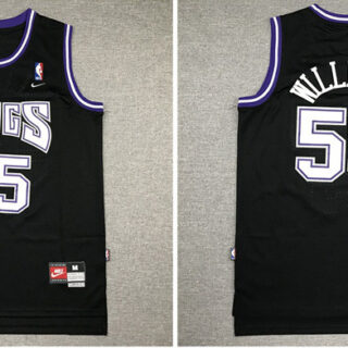Kings 55 Jason Williams Black Nike Swingman Jersey
