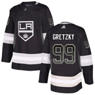 Kings 99 Wayne Gretzky Black Drift Fashion Adidas Jersey