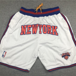 Knicks White Just Don Mesh Shorts