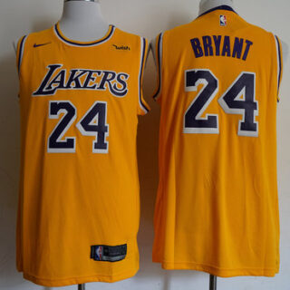 Lakers 24 Kobe Bryant Gold 2018-19 Nike Swingman Jersey