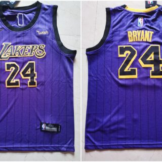 Lakers 24 Kobe Bryant Purple Youth Nike Swingman Jersey