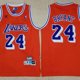 Lakers Bape 24 Kobe Bryant Red Hardwood Classics Jersey