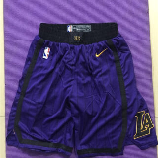 Lakers Purple City Edition Nike Swingman Shorts