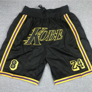 Lakers Teams Black 8 & 24 Kobe Just Don With Pocket Swingman Shorts