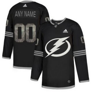 Lightning Black Shadow Logo Print Men's Customized Adidas Jersey