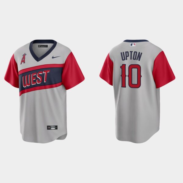 Los Angeles Angels #10 Justin Upton Men's Nike Gray 2021 Little League Classic Game MLB Jersey