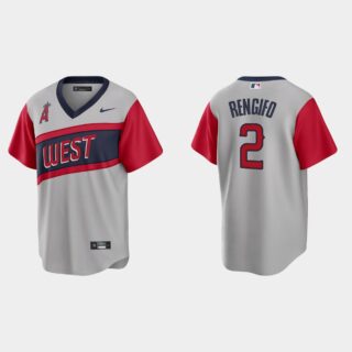 Los Angeles Angels #2 Luis Rengifo Men's Nike Gray 2021 Little League Classic Game MLB Jersey