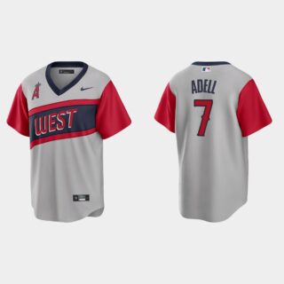 Los Angeles Angels #7 Jo Adell Men's Nike Gray 2021 Little League Classic Game MLB Jersey